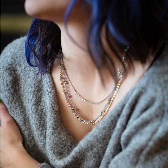 1x triple stainless steel chain with round carabiner 18” - Picture 12 of 16